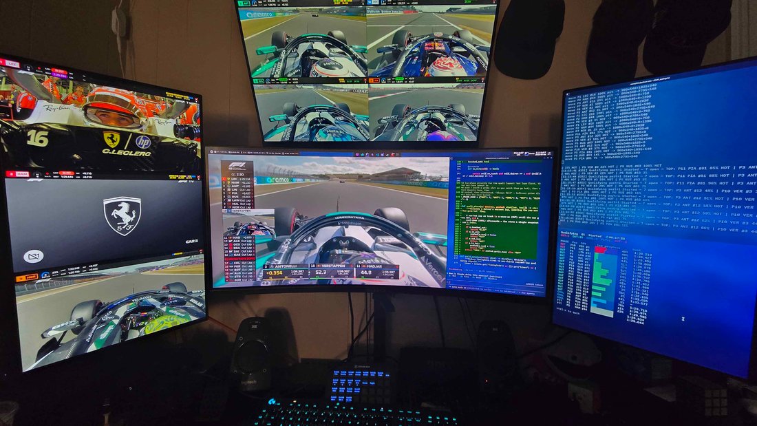 Ares's viewing setup