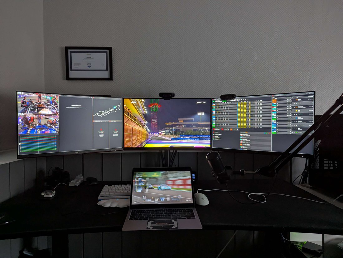 Belko's viewing setup