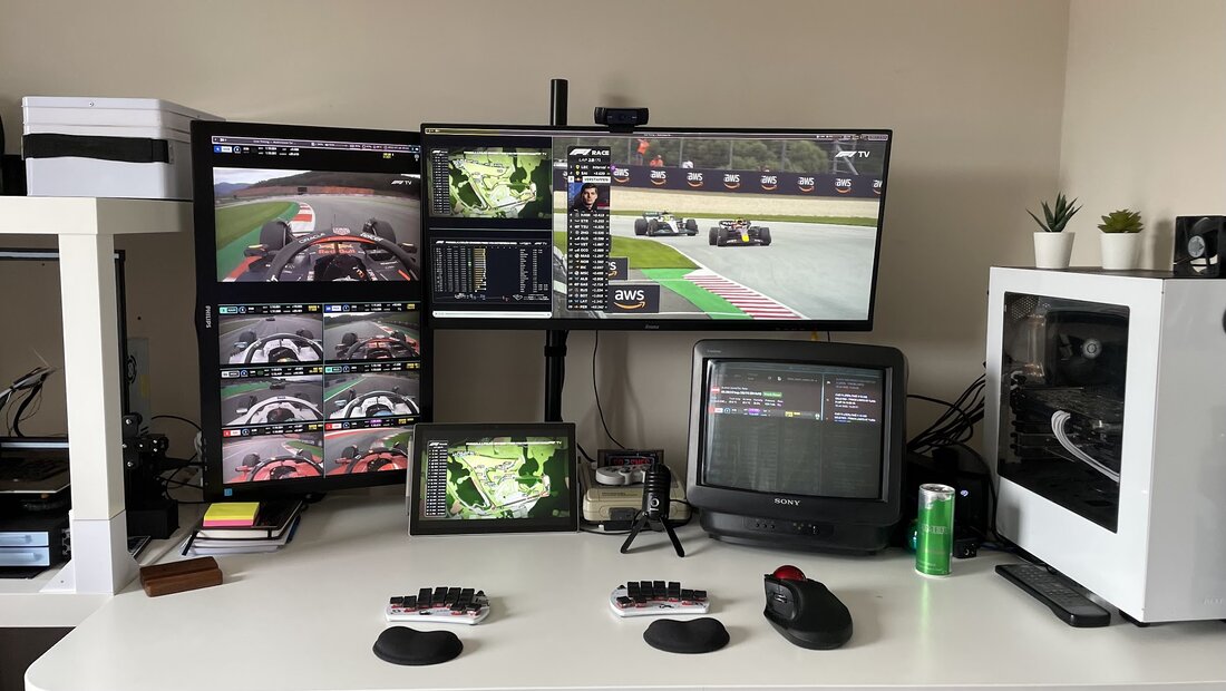 Cache's viewing setup