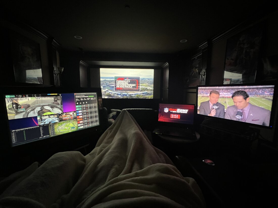 Choxal's viewing setup