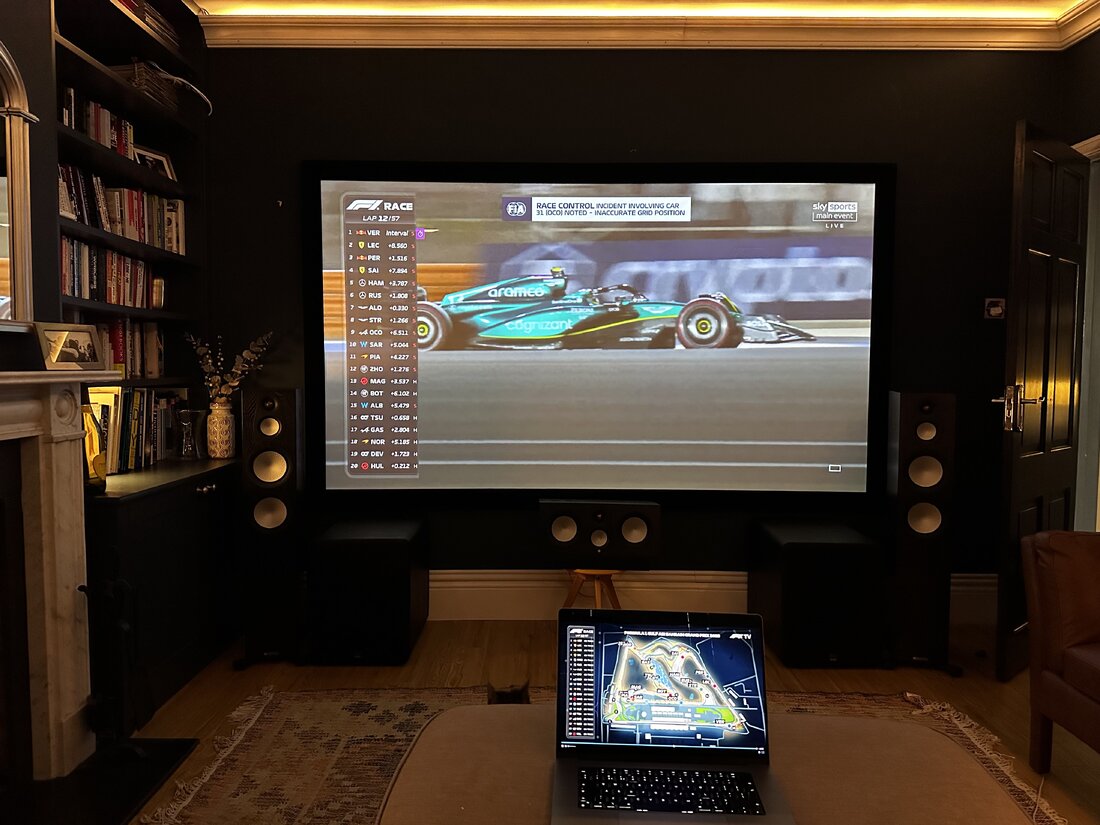 Ed Moore's viewing setup