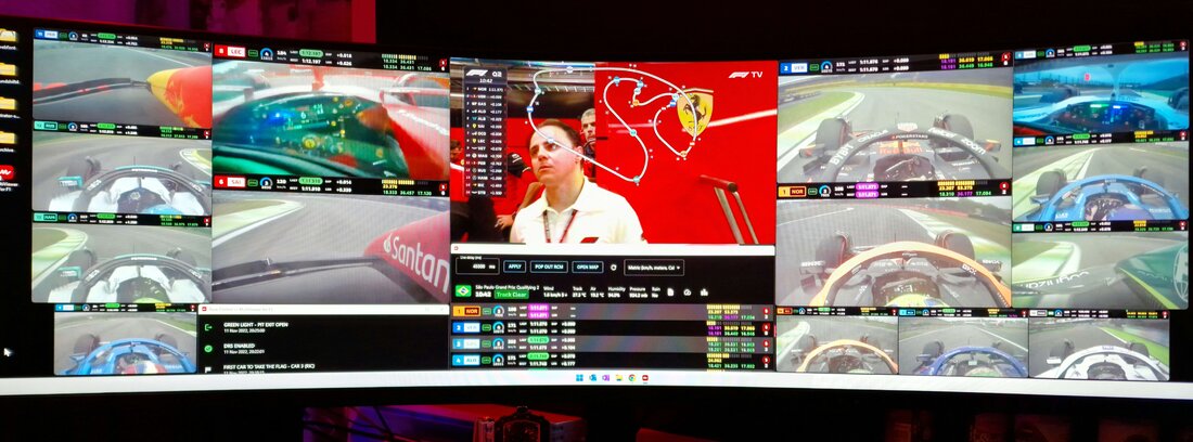 Ehsan "RacingPrincipal" Momeni's viewing setup