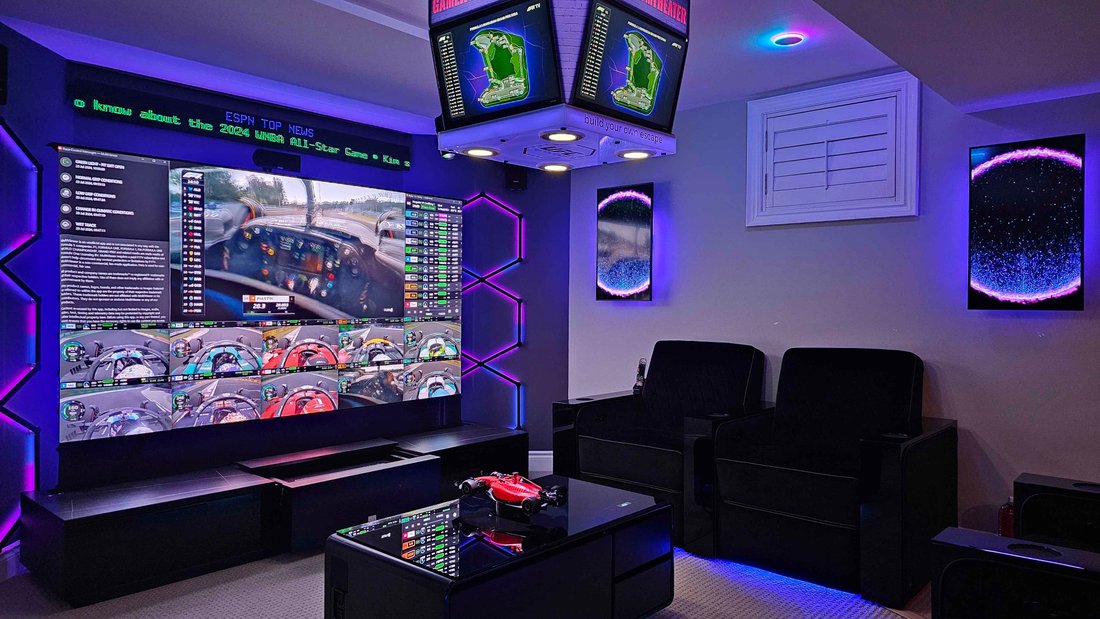 gameroomtheater's viewing setup
